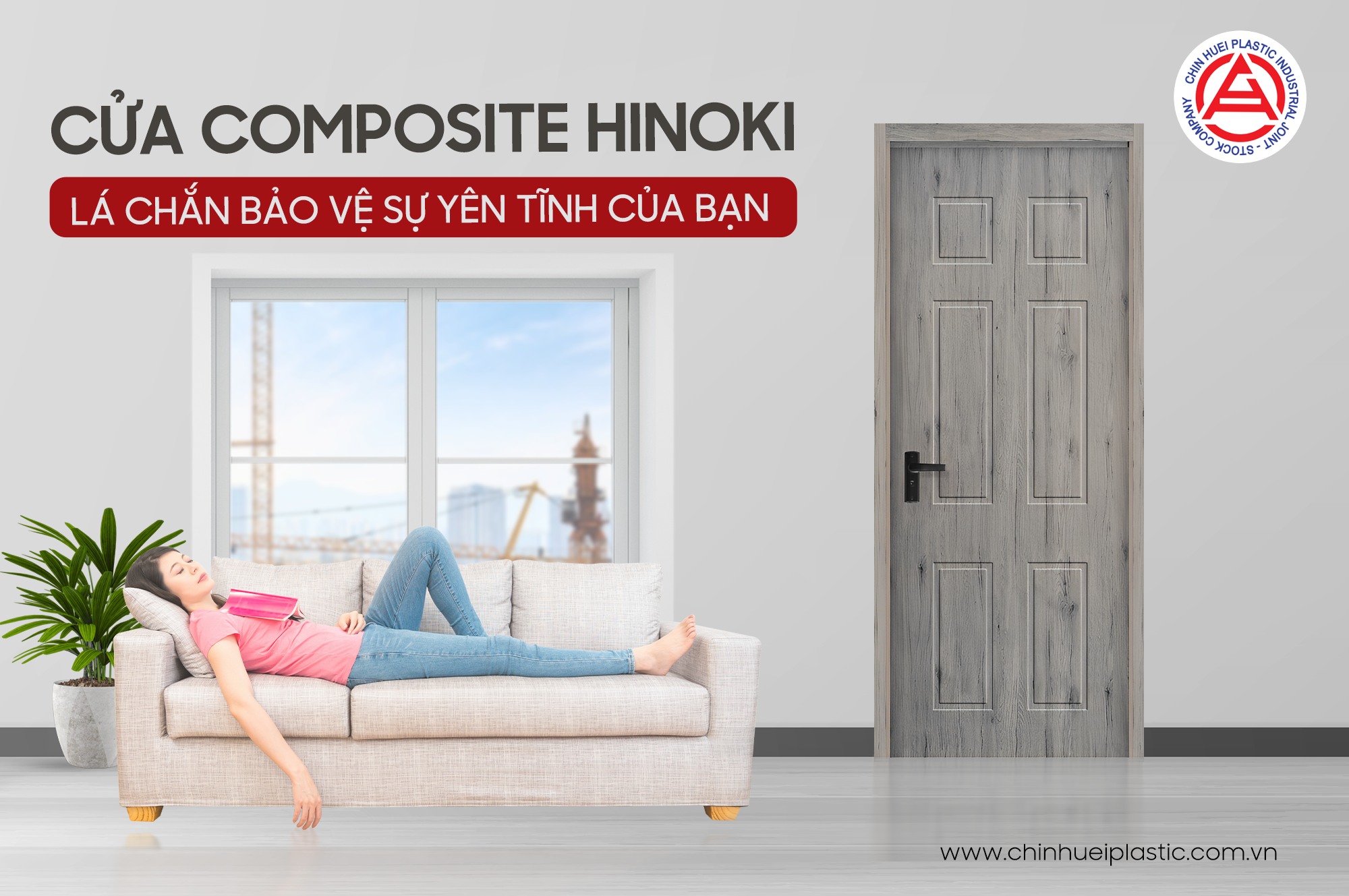Cửa nhựa composite hinoki